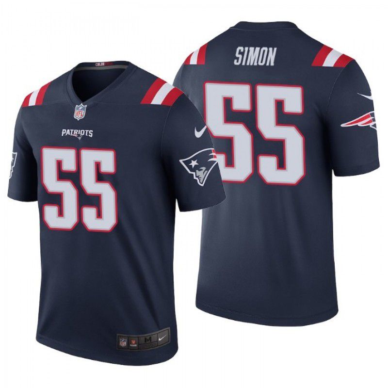 Men New England Patriots #55 John Simon Nike Navy Color Rush Legend NFL Jersey->new england patriots->NFL Jersey
